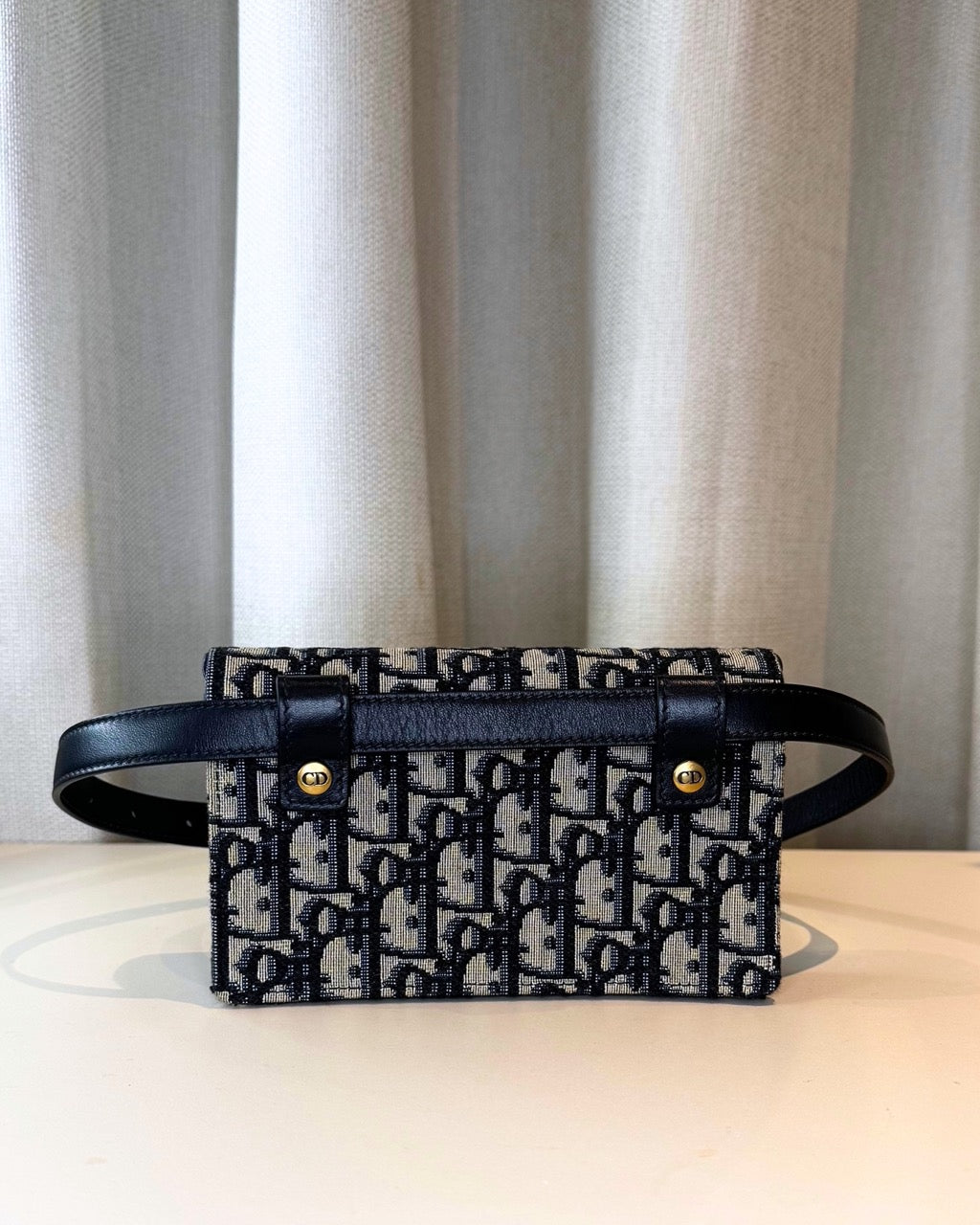 Christian Dior Belt Bag Blue Oblique