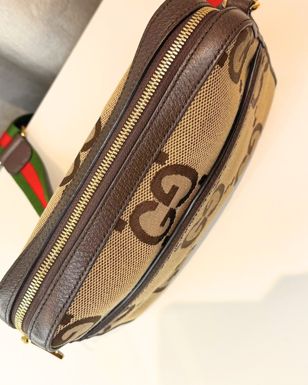 Gucci Jumbo GG Canvas Messenger Bag