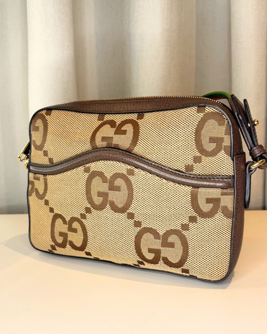 Gucci Jumbo GG Canvas Messenger Bag