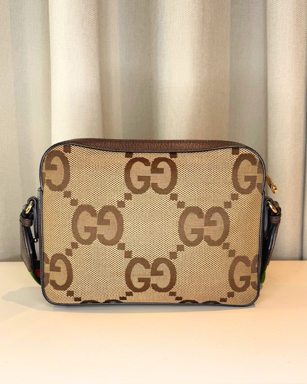 Gucci Jumbo GG Canvas Messenger Bag