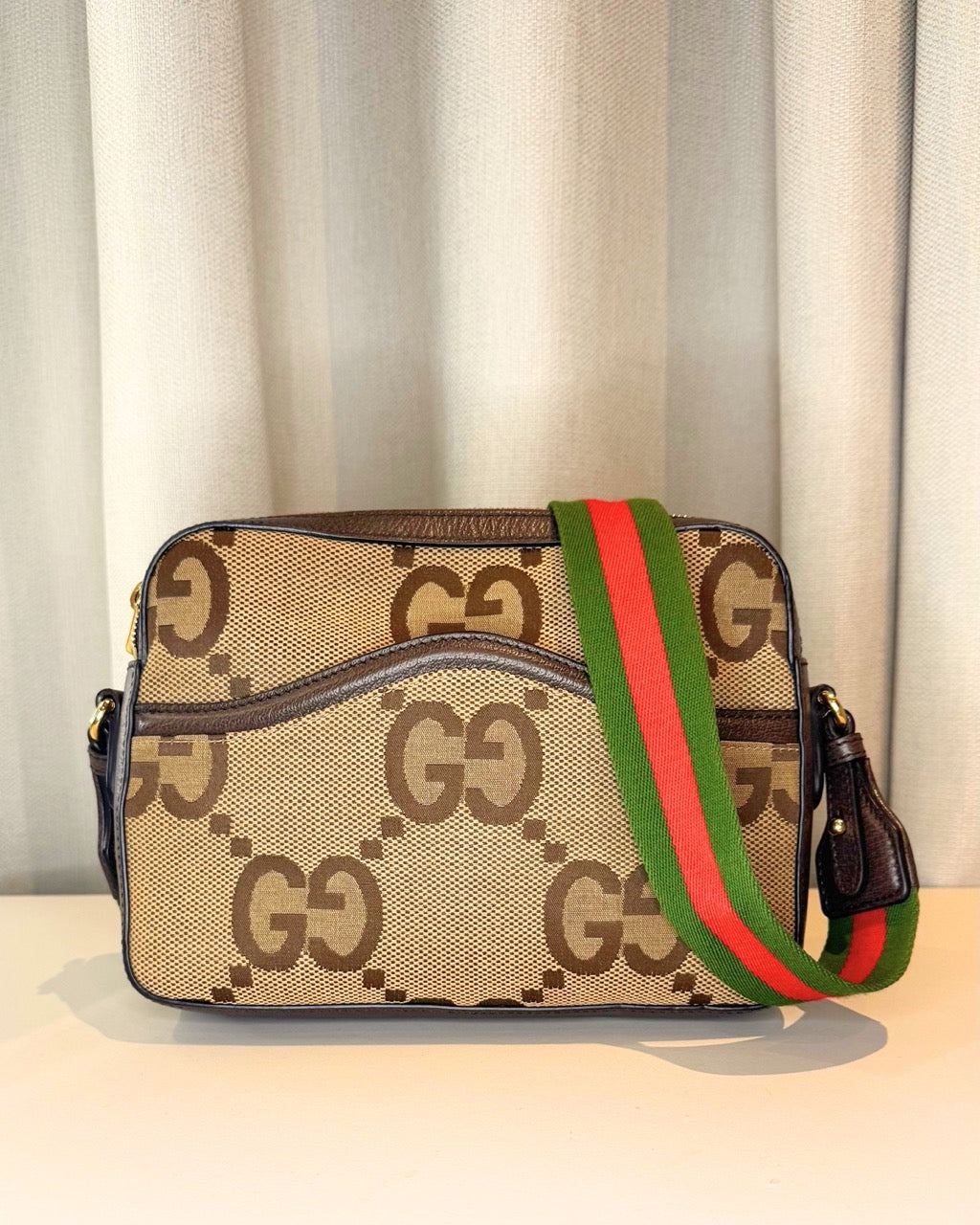 Gucci Jumbo GG Canvas Messenger Bag