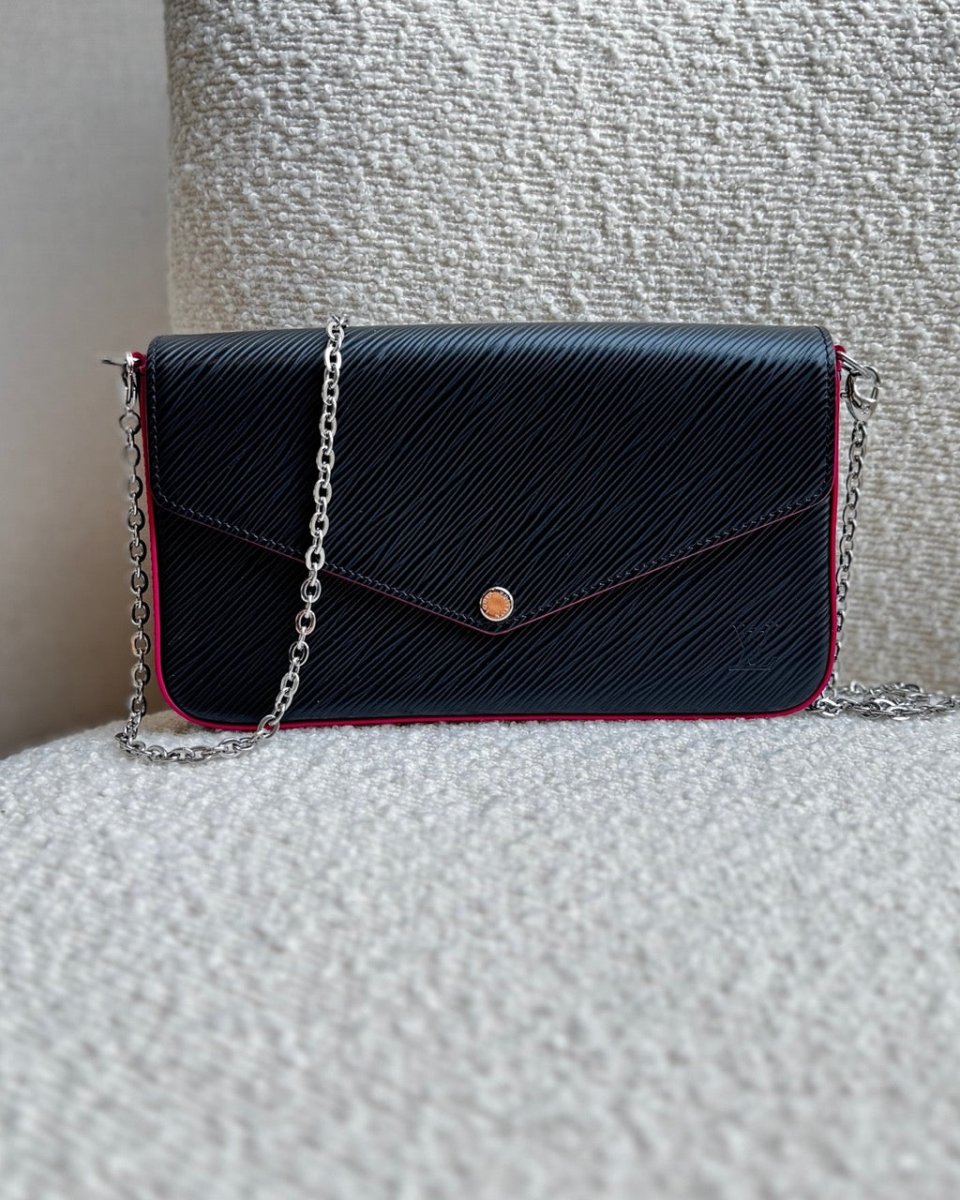 vuitton bag felicie lv black