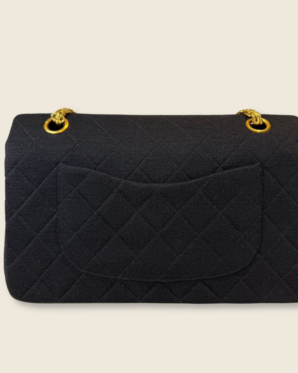 Chanel - Fabric Double Flap Bag Medium - Preloved Pieces