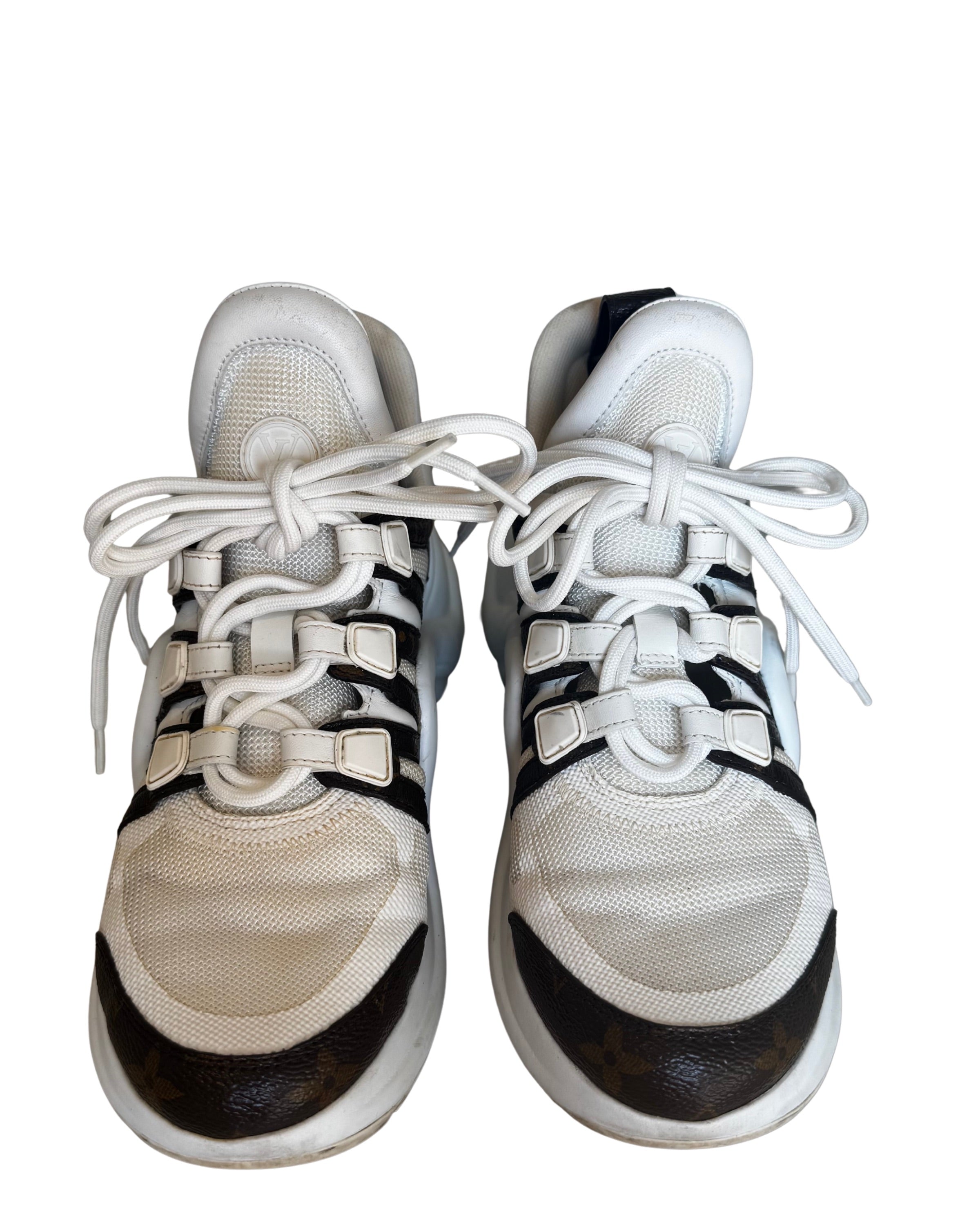 Archlight White Monogram Sneakers