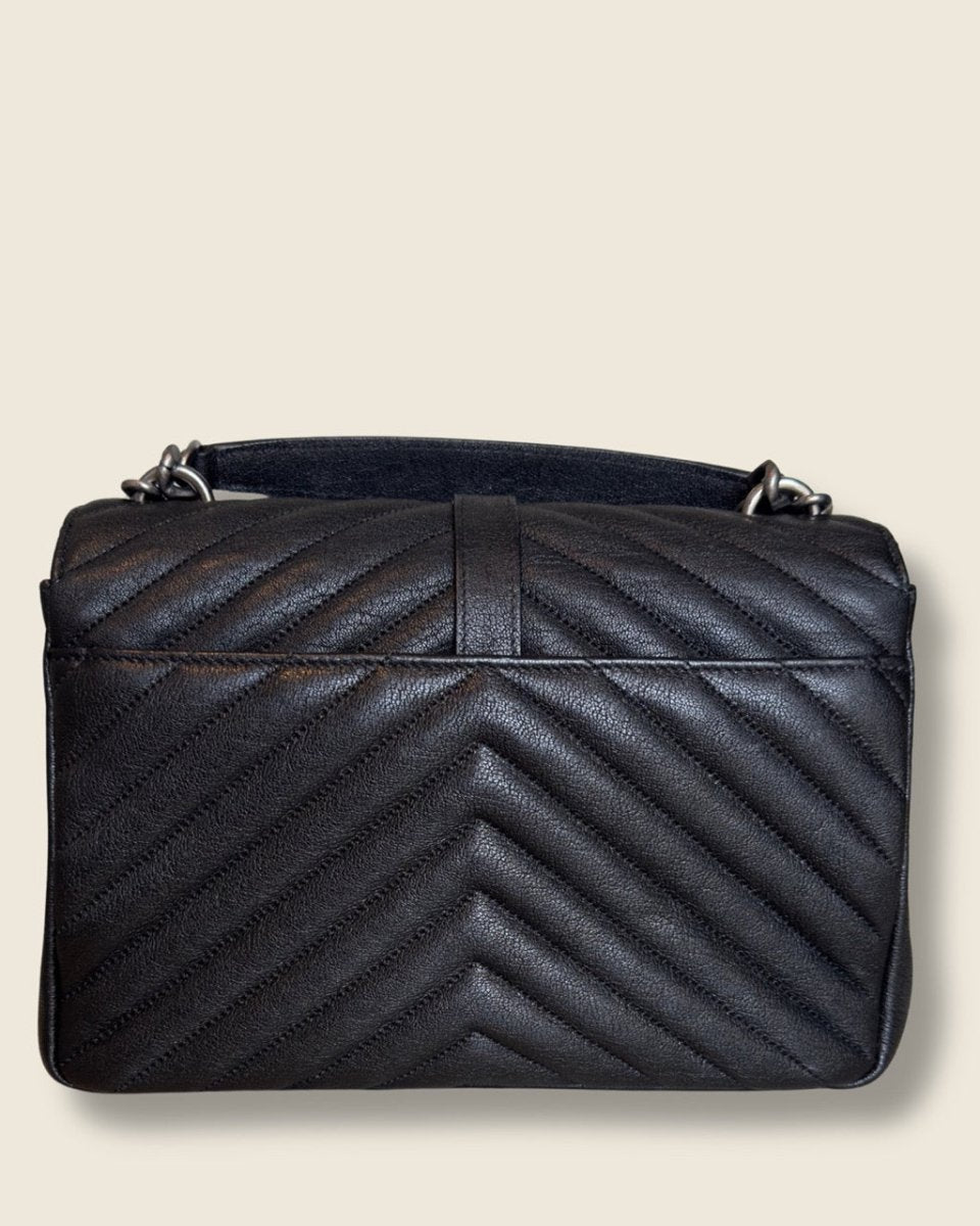 saint laurent - College Bag Zwart Medium - Preloved Pieces