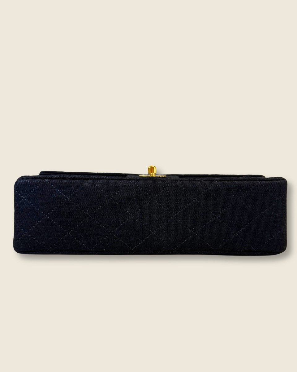 Chanel - Fabric Double Flap Bag Medium - Preloved Pieces