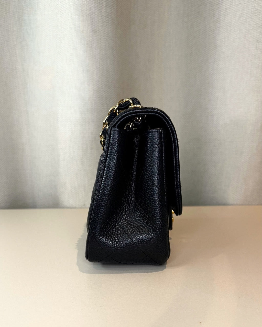 Chanel Mini Flap Bag Square Noire Caviar