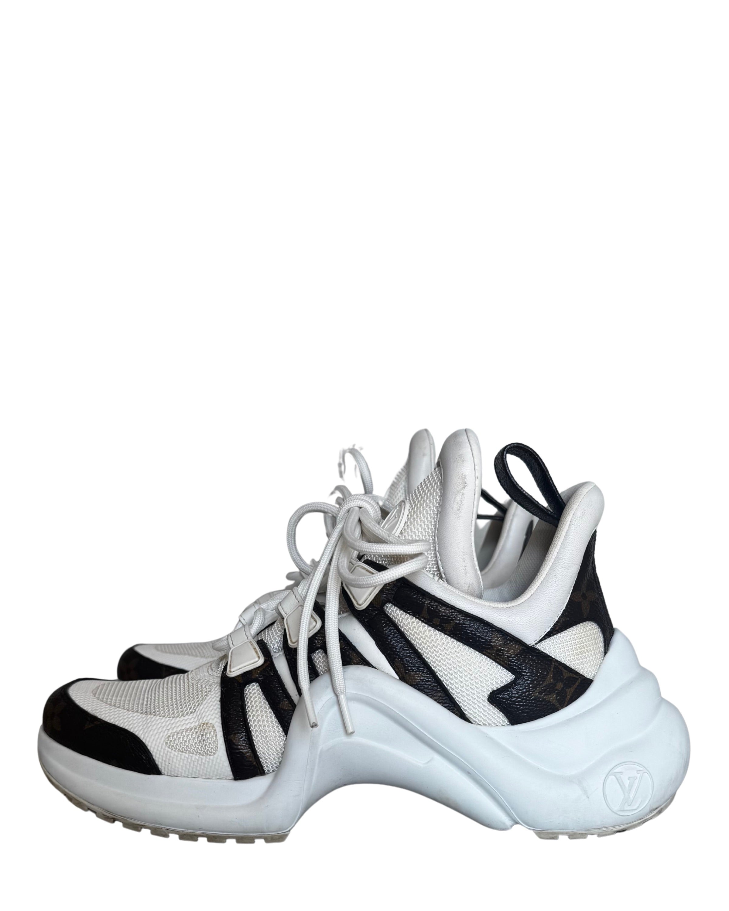 Archlight White Monogram Sneakers