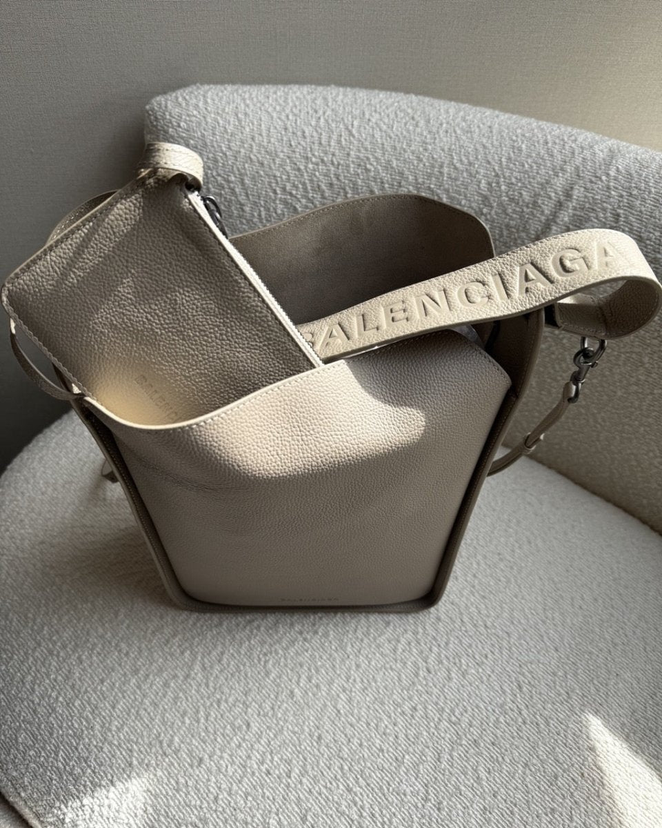 Balenciaga - 2.0 North - South Tote Bag Taupe - Preloved Pieces