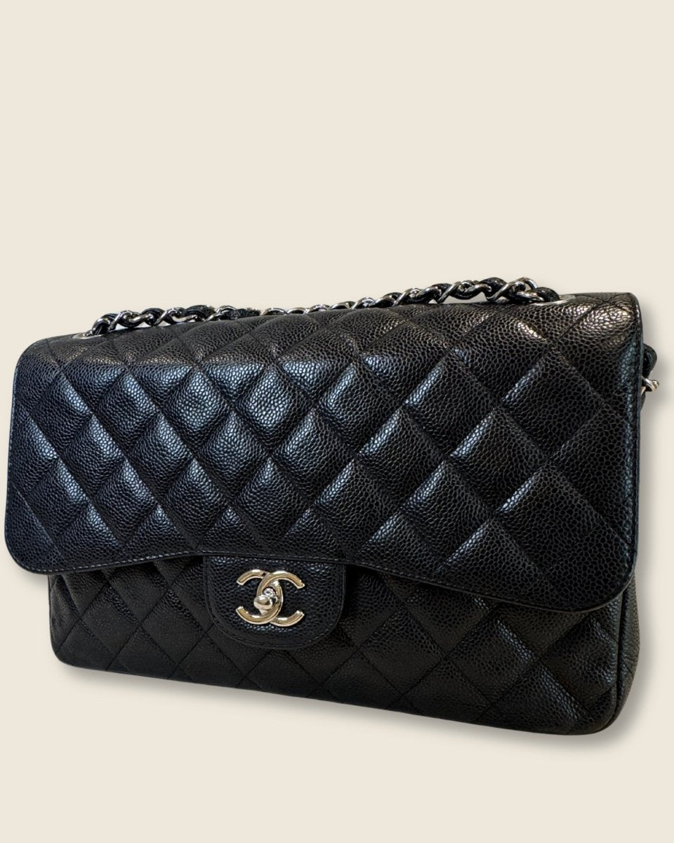 Chanel - Jumbo Double Flap Bag Caviar - Preloved Pieces