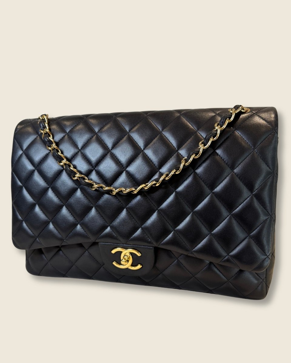 Chanel - Maxi Double Flap Bag Lambskin - Preloved Pieces